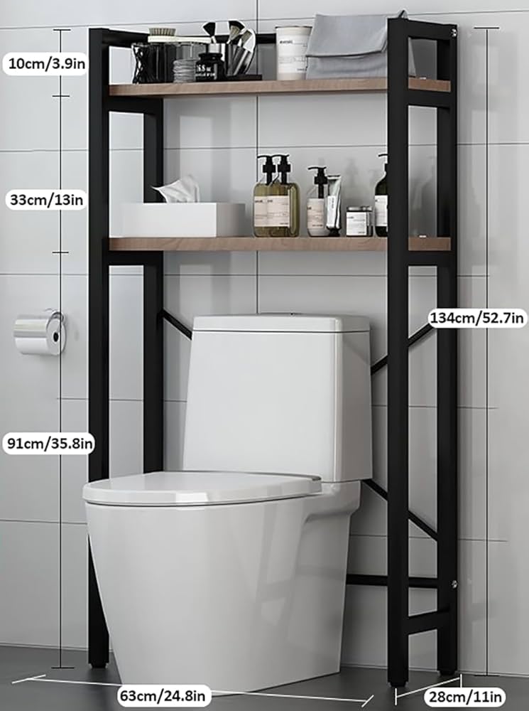 Amazon | トイレ上収納ラック、トイレ上の2/3段バスルーム